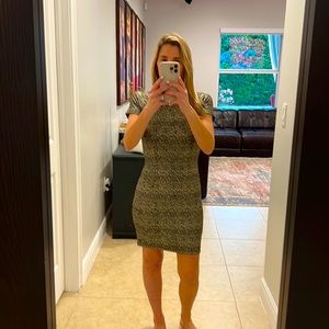 Bar lll metallic (black and silver mix) dress